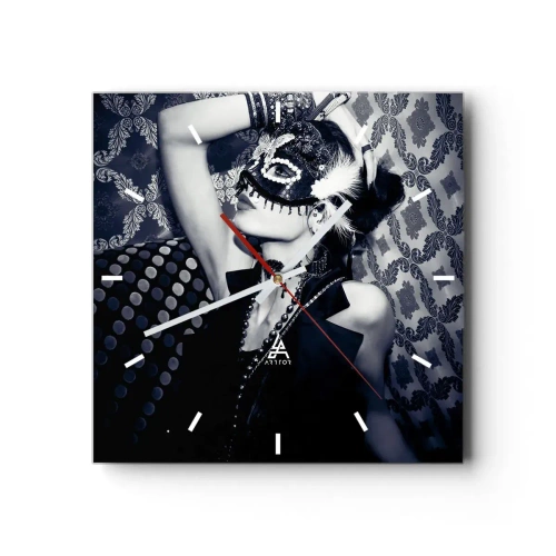 Orologio da parete - Orologio in Vetro - Decorazioni, ornamenti, modelli... - 40x40 cm