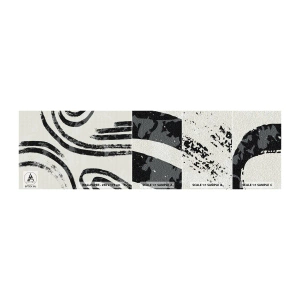 Campione di Fotomurale Adesivo Deluxe Sticker - Interrotto a metà - Minimalismo, Trattini, Boho - 100x30 cm