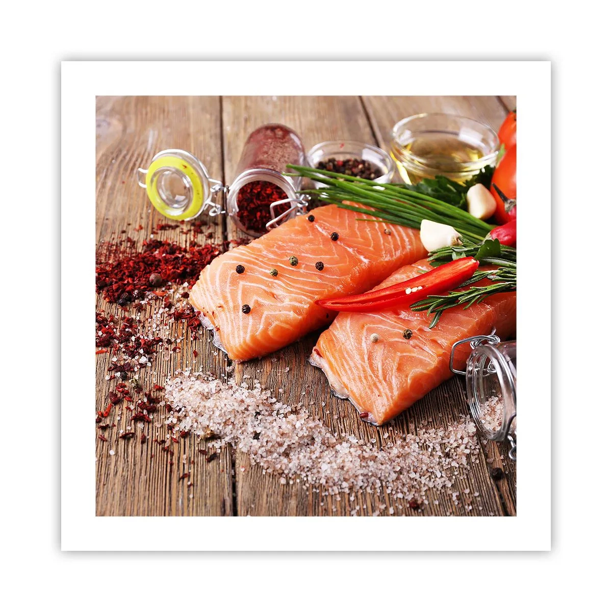 Poster - Avventura norvegese in cucina - 50x50 cm