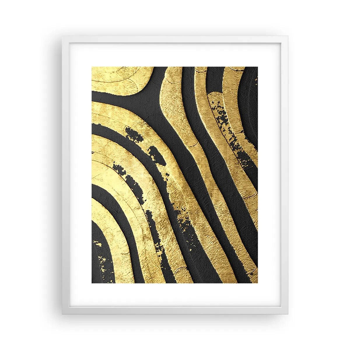 Poster in cornice bianca - Tutto scorre - 40x50 cm