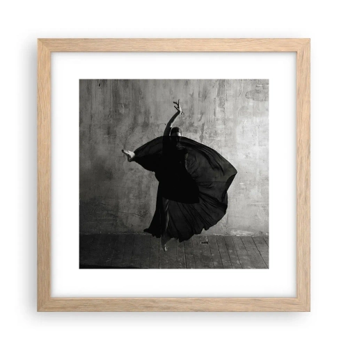 Poster in cornice rovere chiaro - Fasce piene di passione - 30x30 cm