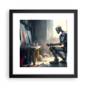 Poster in cornice nera - Atto creativo - 30x30 cm