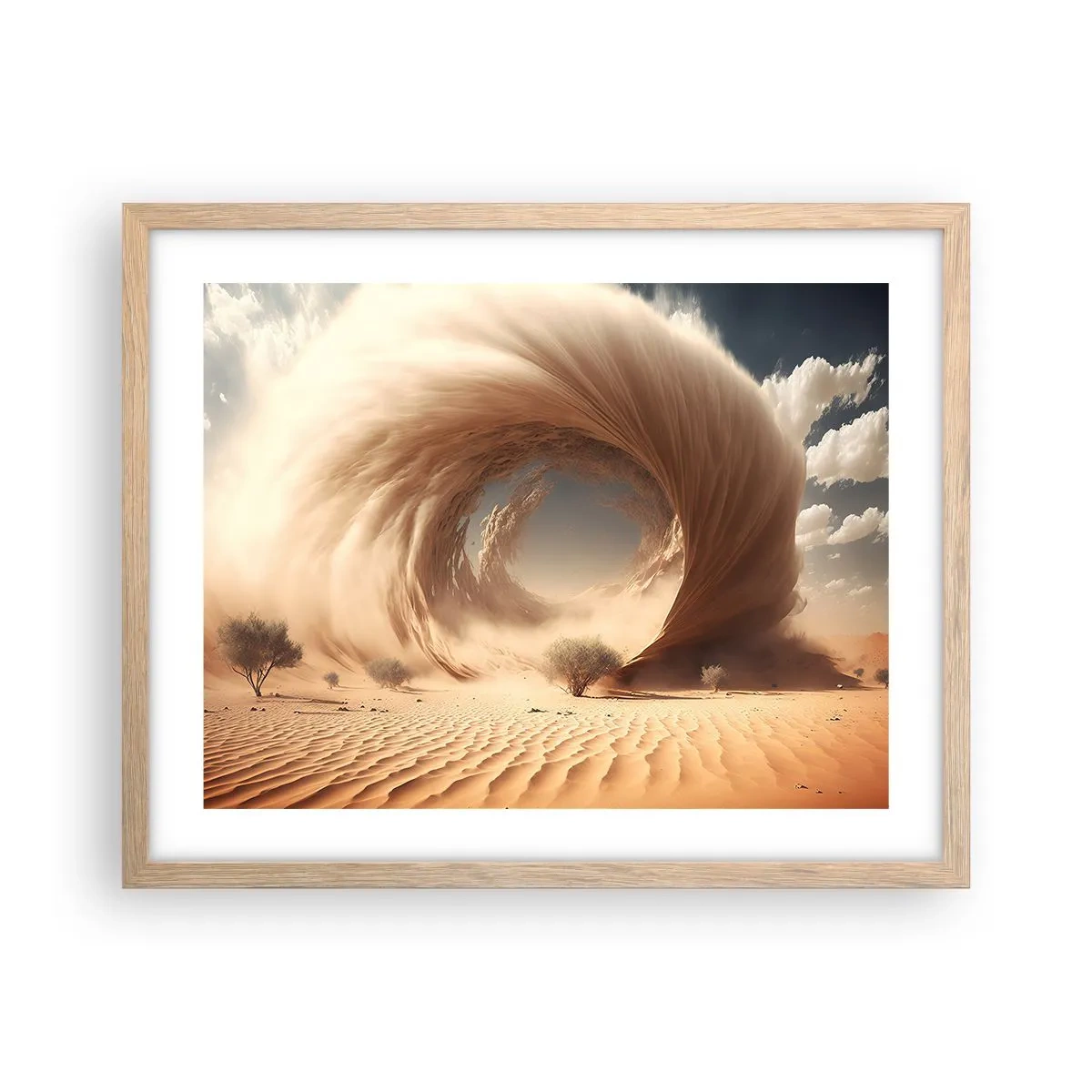 Poster in cornice rovere chiaro - Il portale è aperto - 50x40 cm