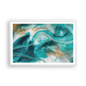 Poster in cornice bianca - Il fiume d'oro - 91x61 cm