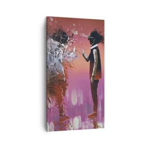 Quadro su tela - Stampe su Tela - Puoi guardare te stesso? - 45x80 cm