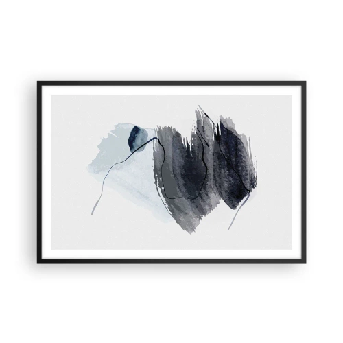 Poster in cornice nera - Intensità e movimento - 91x61 cm