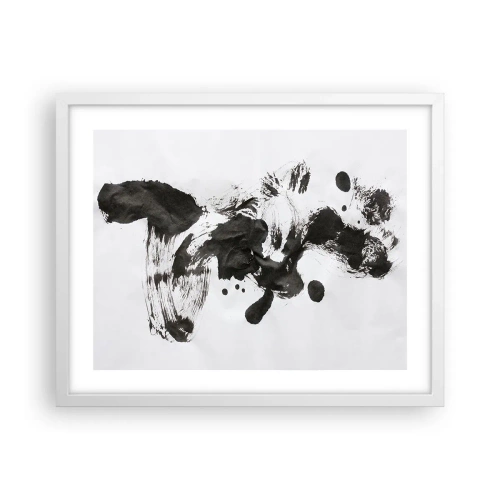 Poster in cornice bianca - C'è un senso nella follia? - 50x40 cm