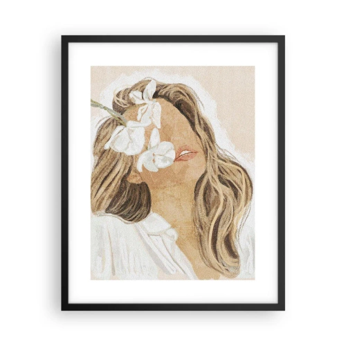 Poster in cornice nera - In estasi tra i fiori - 40x50 cm