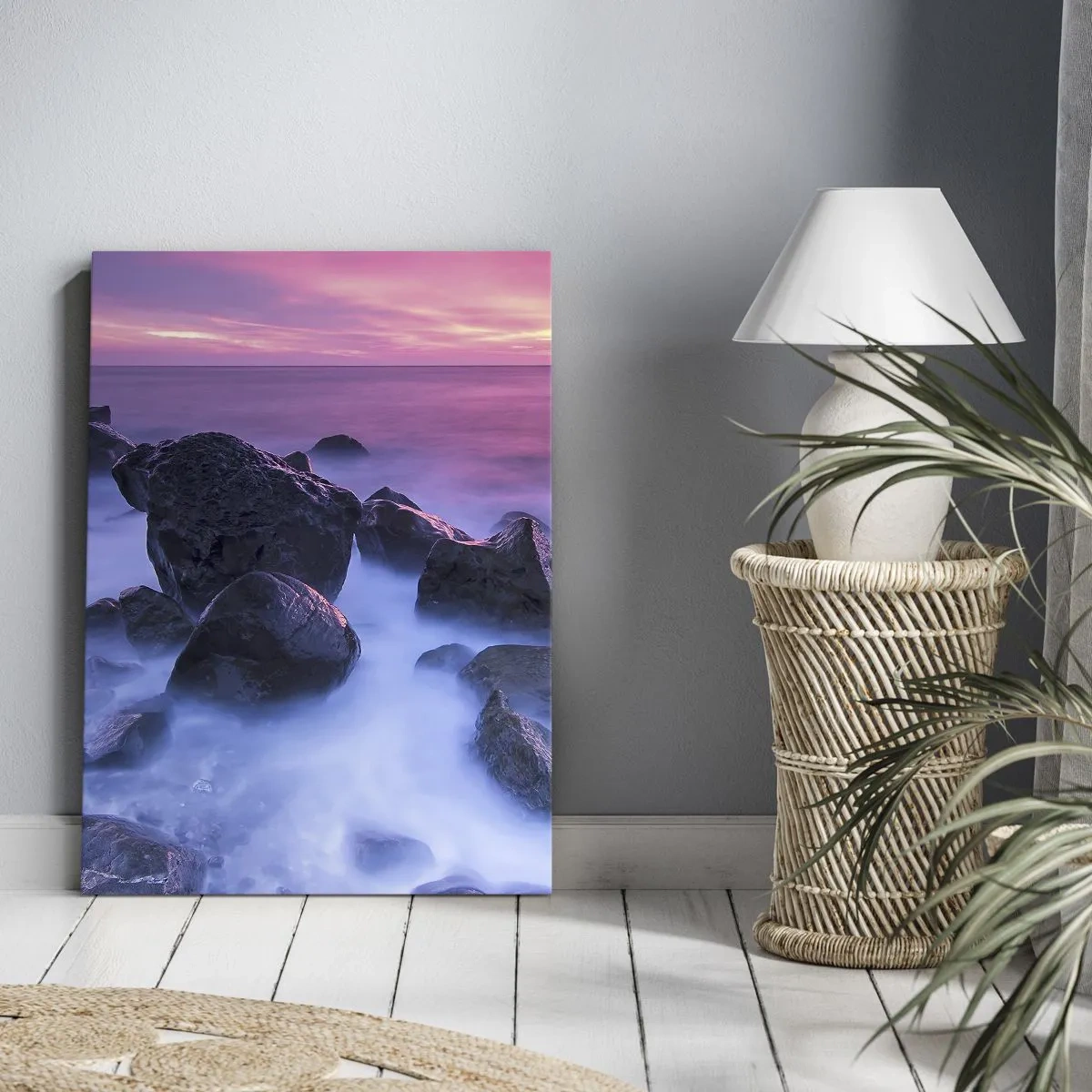 Quadro su tela - Stampe su Tela - Nascita nella luce e nella nebbia - 55x100 cm