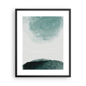 Poster in cornice nera - Incontro con la nebbia - 40x50 cm