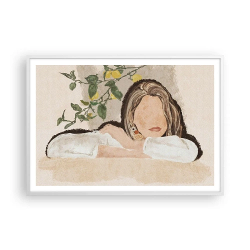 Poster in cornice bianca - Bellezza del sud - 100x70 cm