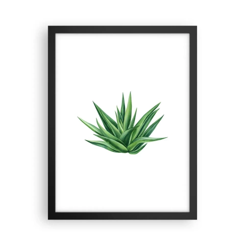 Poster in cornice nera - Verde - forza - vita - 30x40 cm