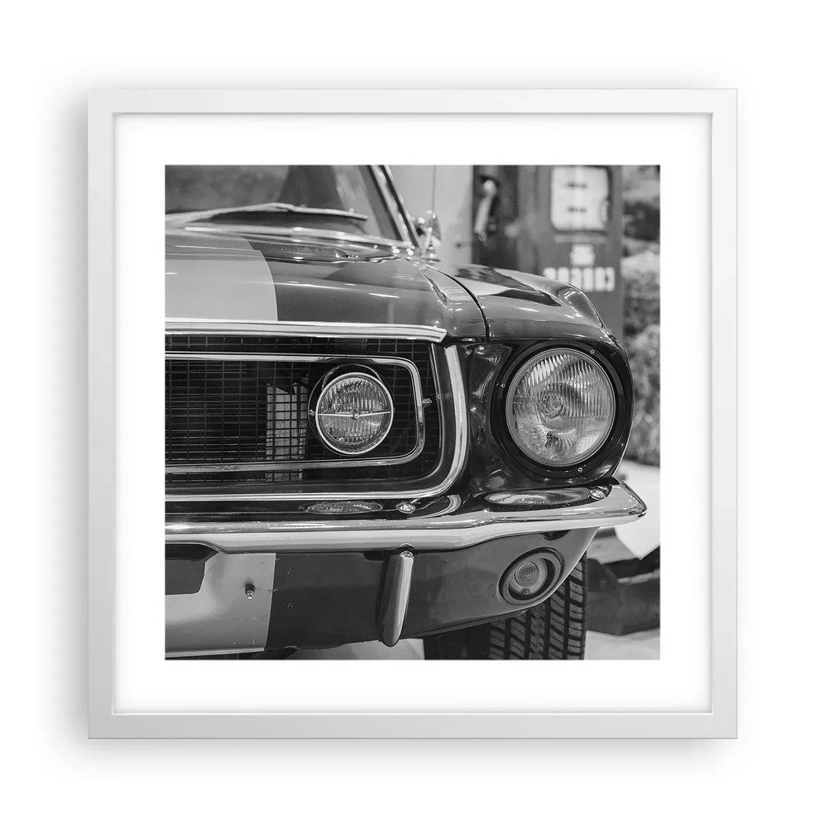 Poster in cornice bianca - A rotta di collo - 40x40 cm