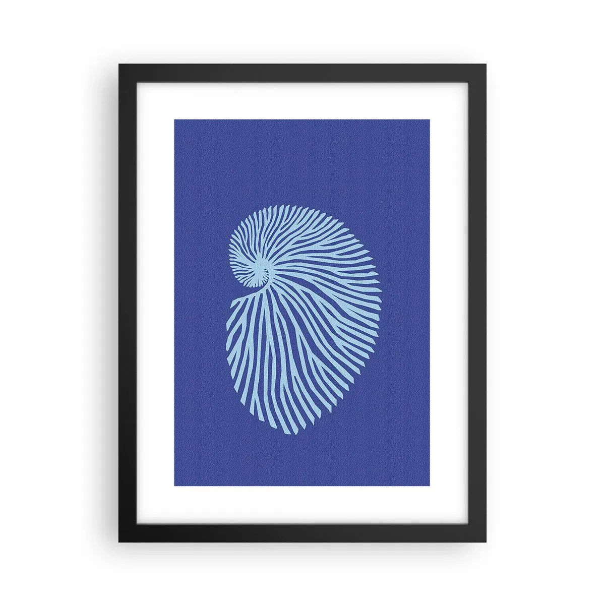 Poster in cornice nera - La nascita della conchiglia - 30x40 cm