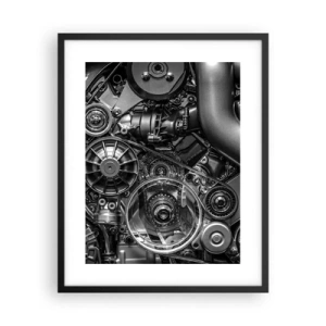 Poster in cornice nera - La poesia della meccanica - 40x50 cm