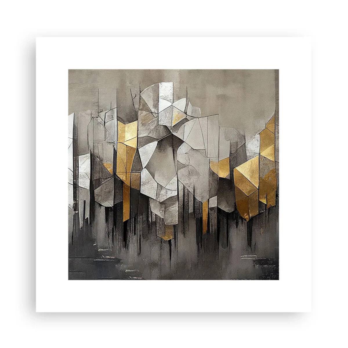 Poster - Composizione di ghiaccio e luce - 30x30 cm