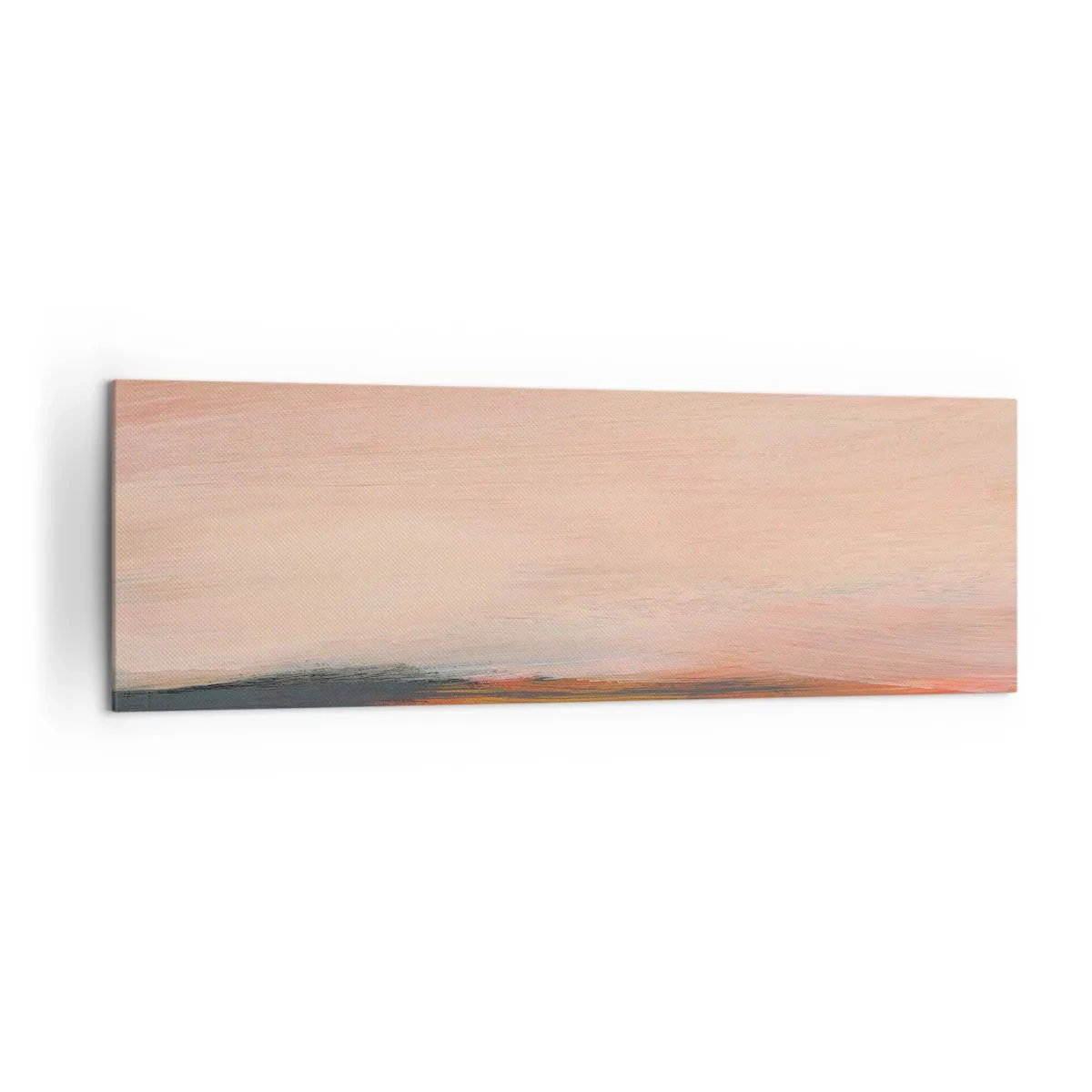 Quadro su tela - Stampe su Tela - Un paesaggio nei toni del rosa e dell'oro - 160x50cm - In tonalità di rosa - Decorazione murale moderna per soggiorno e camera da letto ARTTOR