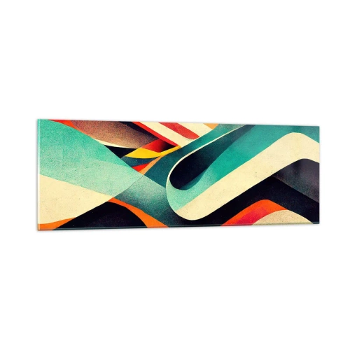 Quadro su vetro - Composizione intensa - 90x30 cm