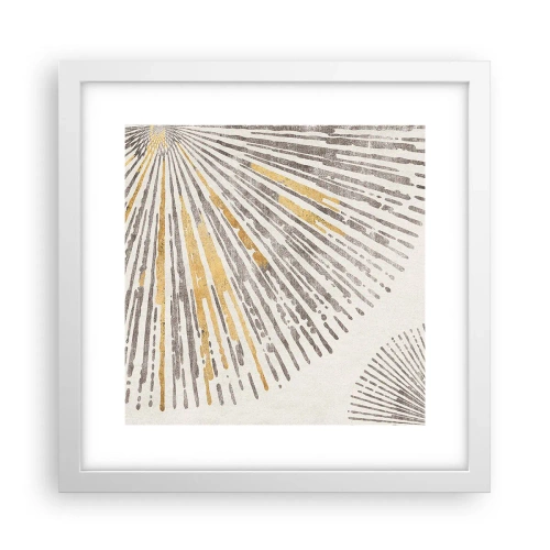 Poster in cornice bianca - La bellezza dei raggi - 30x30 cm