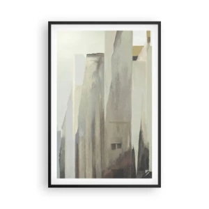 Poster in cornice nera - Sogno sulla città - 61x91 cm
