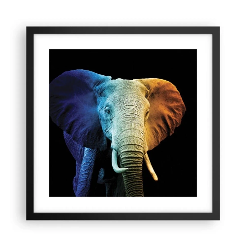 Poster in cornice nera - Eccentrico, non strano - 40x40 cm