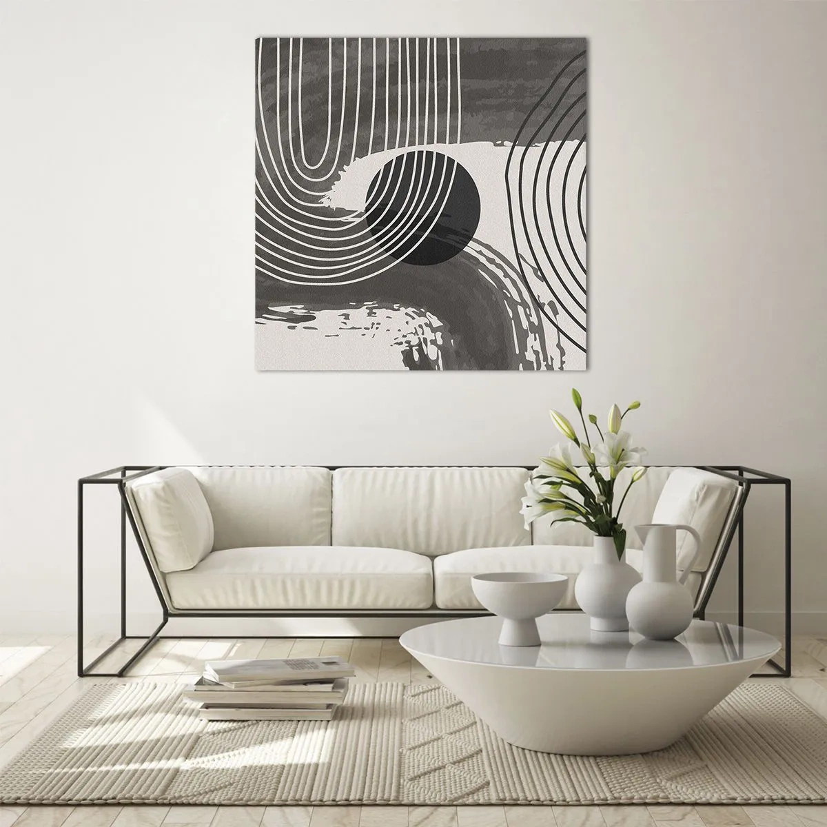 Quadro su vetro - L'ovale vittorioso - 60x60 cm