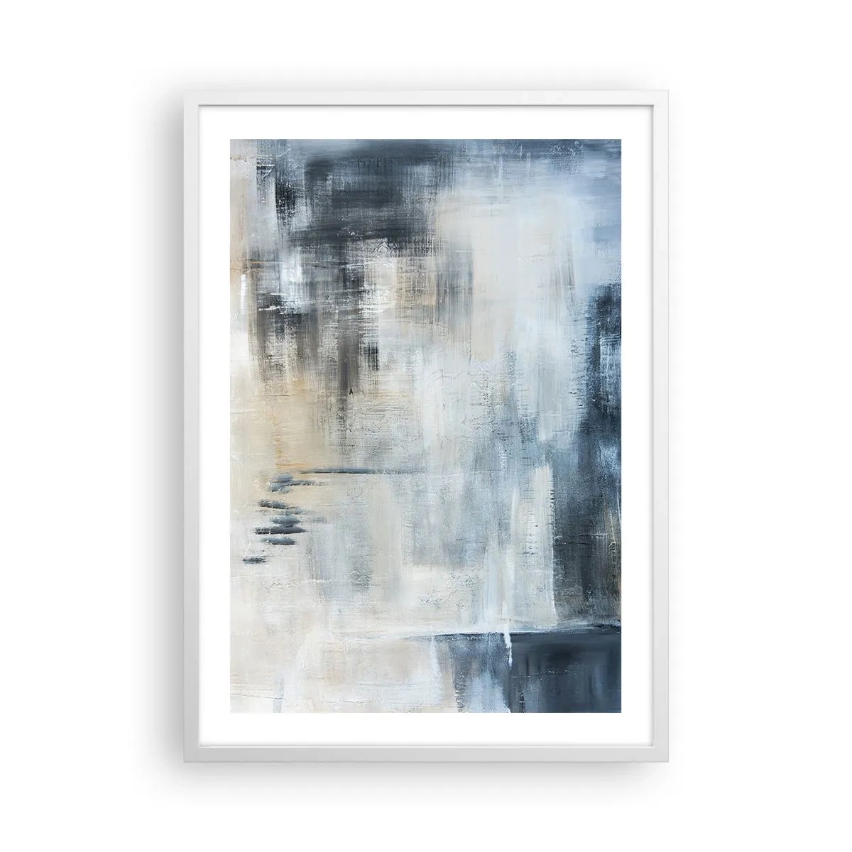 Poster in cornice bianca - Coperti dal blu - 50x70 cm