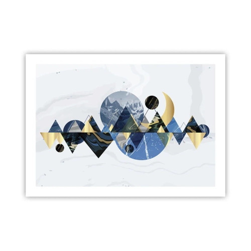 Poster - Paesaggio geometrico - 70x50 cm