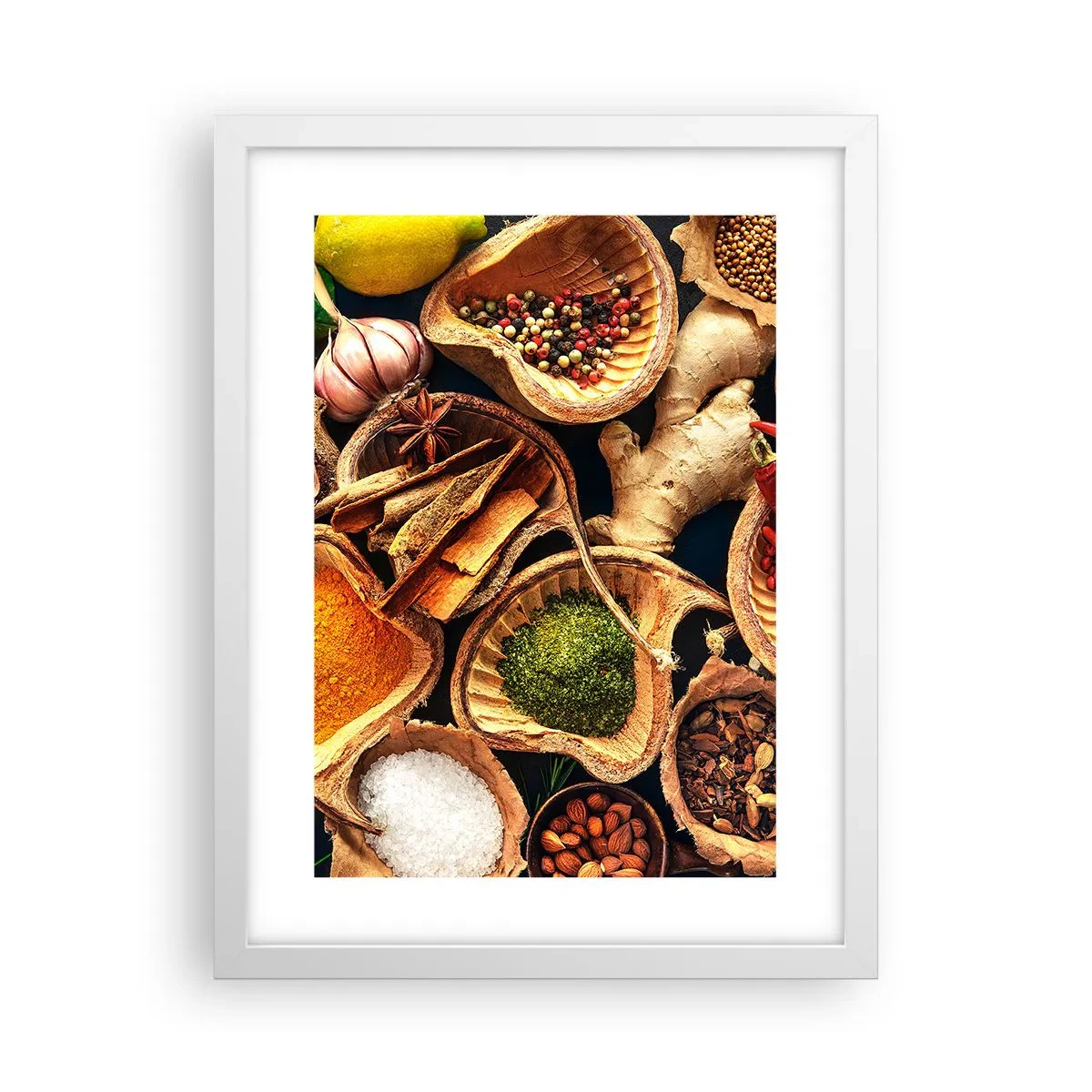 Poster in cornice bianca - Prendi quello che vuoi - 30x40 cm