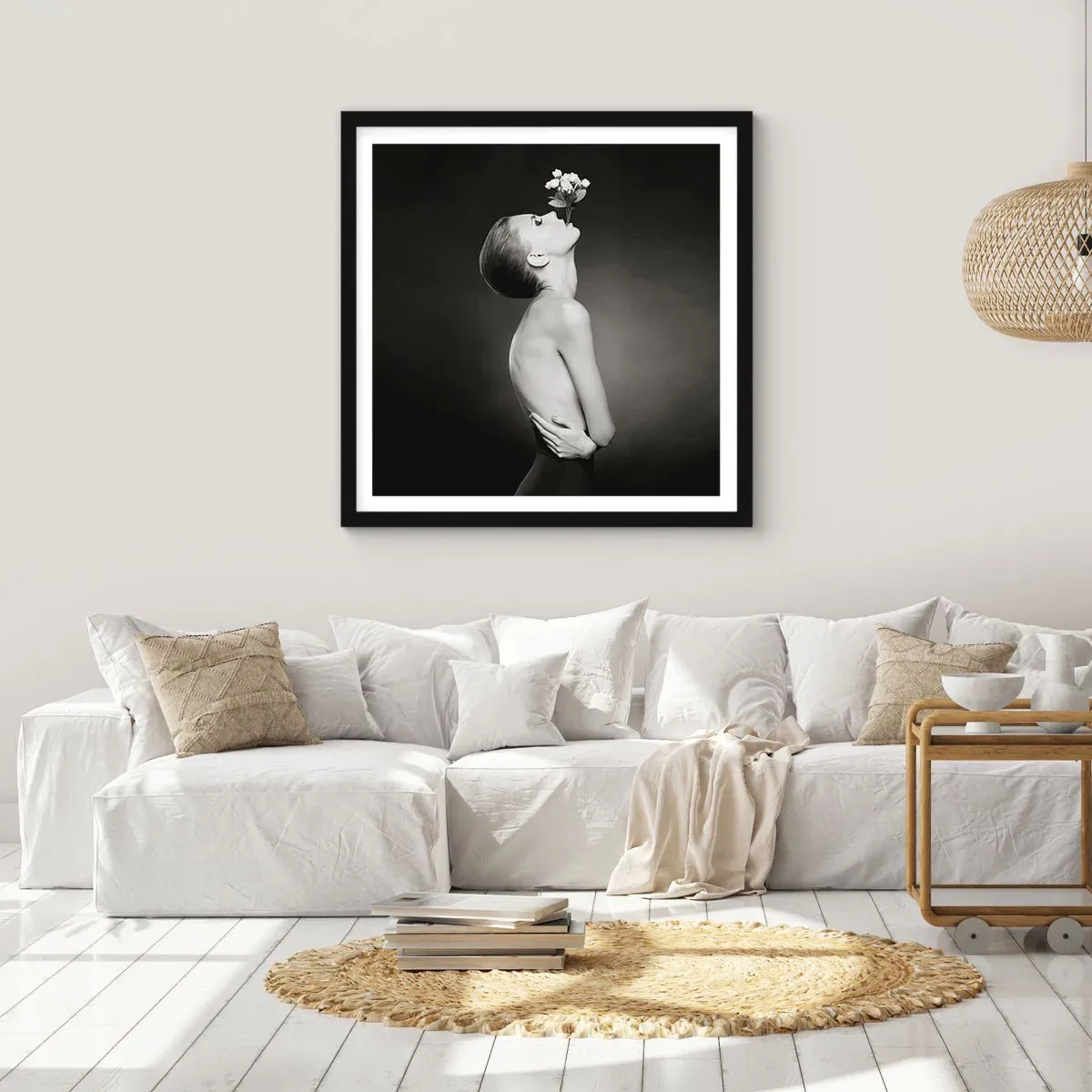 Poster in cornice nera - Eleganza eccentrica - 30x30 cm