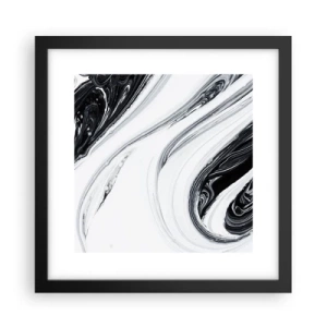 Poster in cornice nera - L'unione degli opposti - 30x30 cm