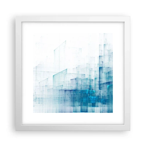 Poster in cornice bianca - E lo spazio fu - 30x30 cm