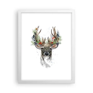 Poster in cornice bianca - Nell'abito della festa - 30x40 cm