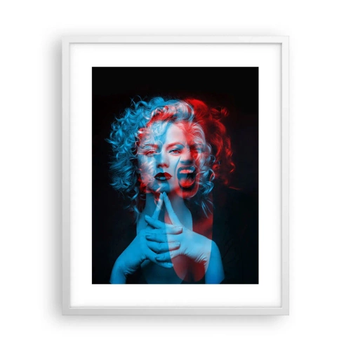Poster in cornice bianca - Alter ego - 40x50 cm