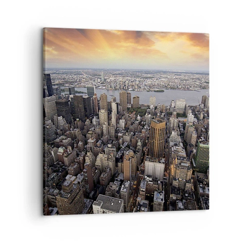 Quadro su tela - Stampe su Tela - Il cuore pulsante dei nostri tempi - 60x60 cm