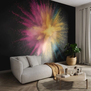 Fotomurali Premium Sand - La nascita dei colori - Astrazione, Pezzo, Fantasia - 450x315 cm
