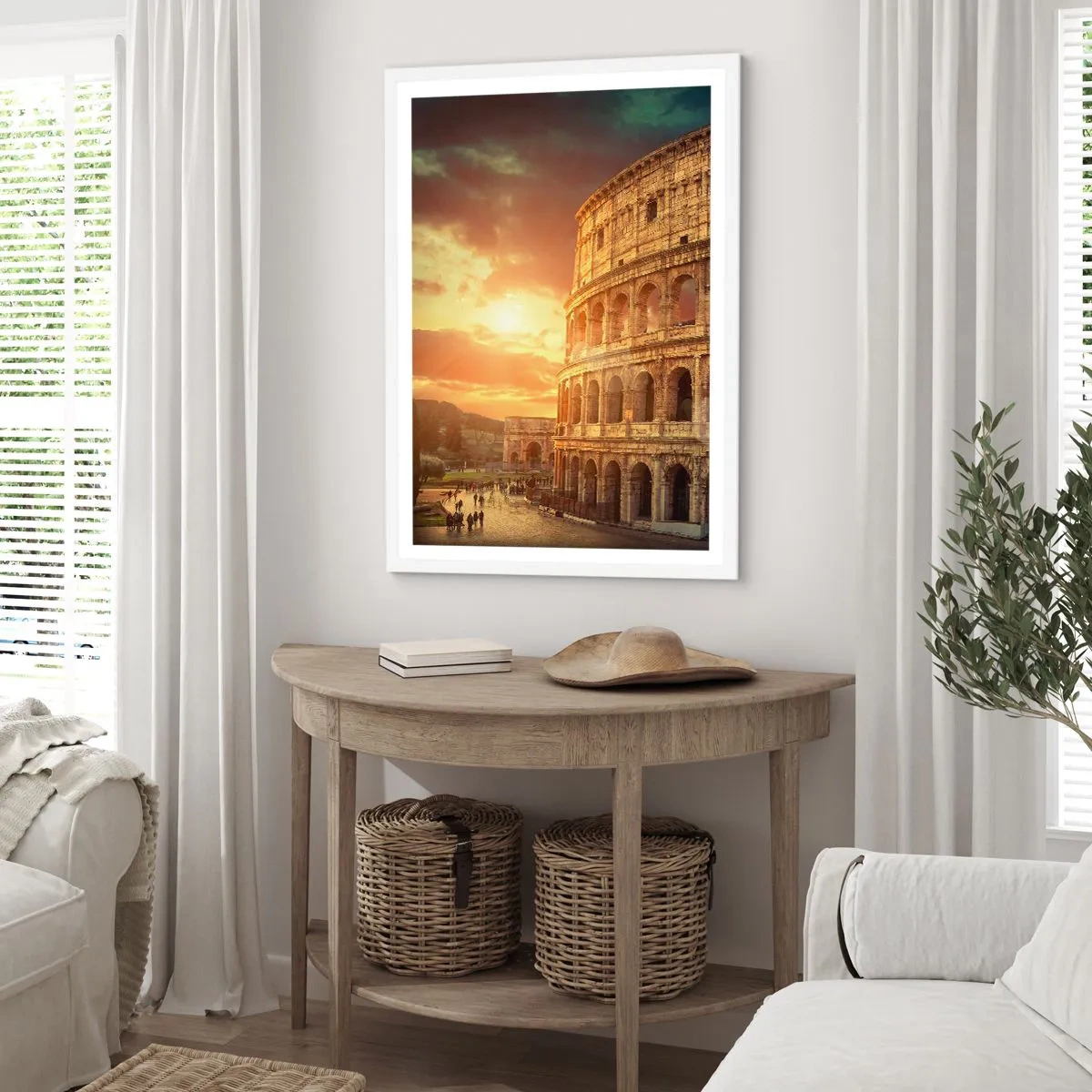 Poster in cornice bianca - Impressione colossale - 40x50 cm