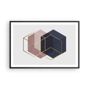 Poster in cornice nera - La forza della semplicità - 91x61 cm