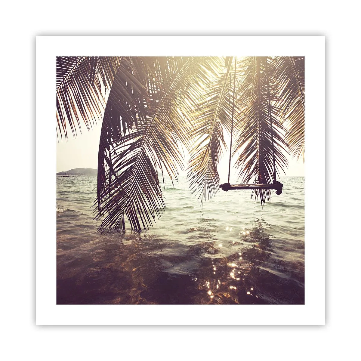 Poster - Si può dondolare tra le nuvole a volontà - 50x50 cm