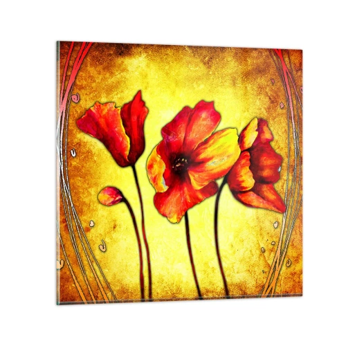 Quadro su vetro - Decorazione Art Nouveau - 60x60 cm