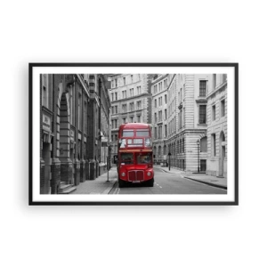 Poster in cornice nera - Il quotidiano non deve essere grigio - 91x61 cm