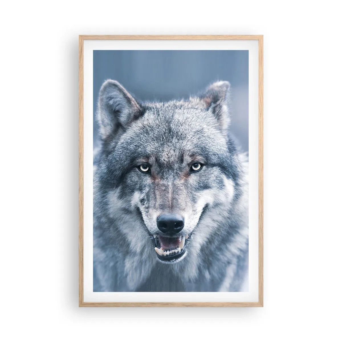 Poster in cornice rovere chiaro - Accetti la sfida? - 61x91 cm