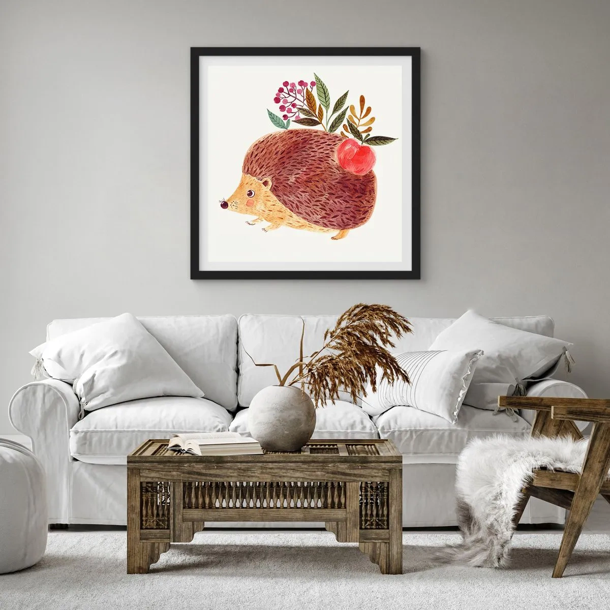 Poster in cornice nera - E mi vuoi già bene - 50x50 cm