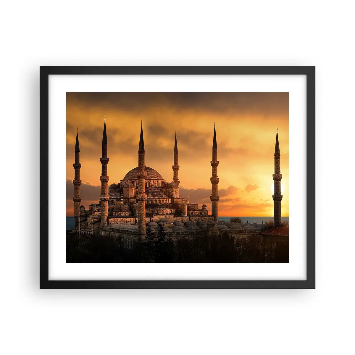 Poster in cornice nera - Dio è grande - 50x40 cm