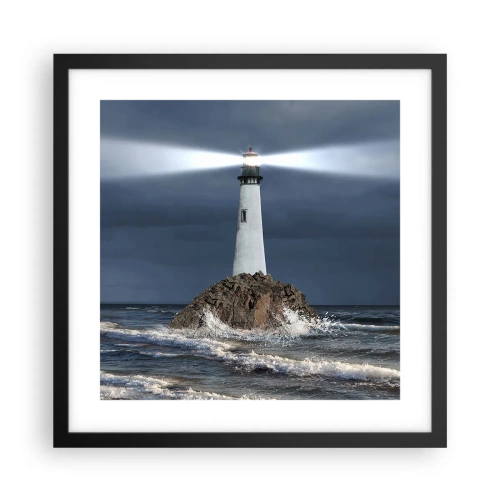 Poster in cornice nera - Qui...qui... qui! - 40x40 cm