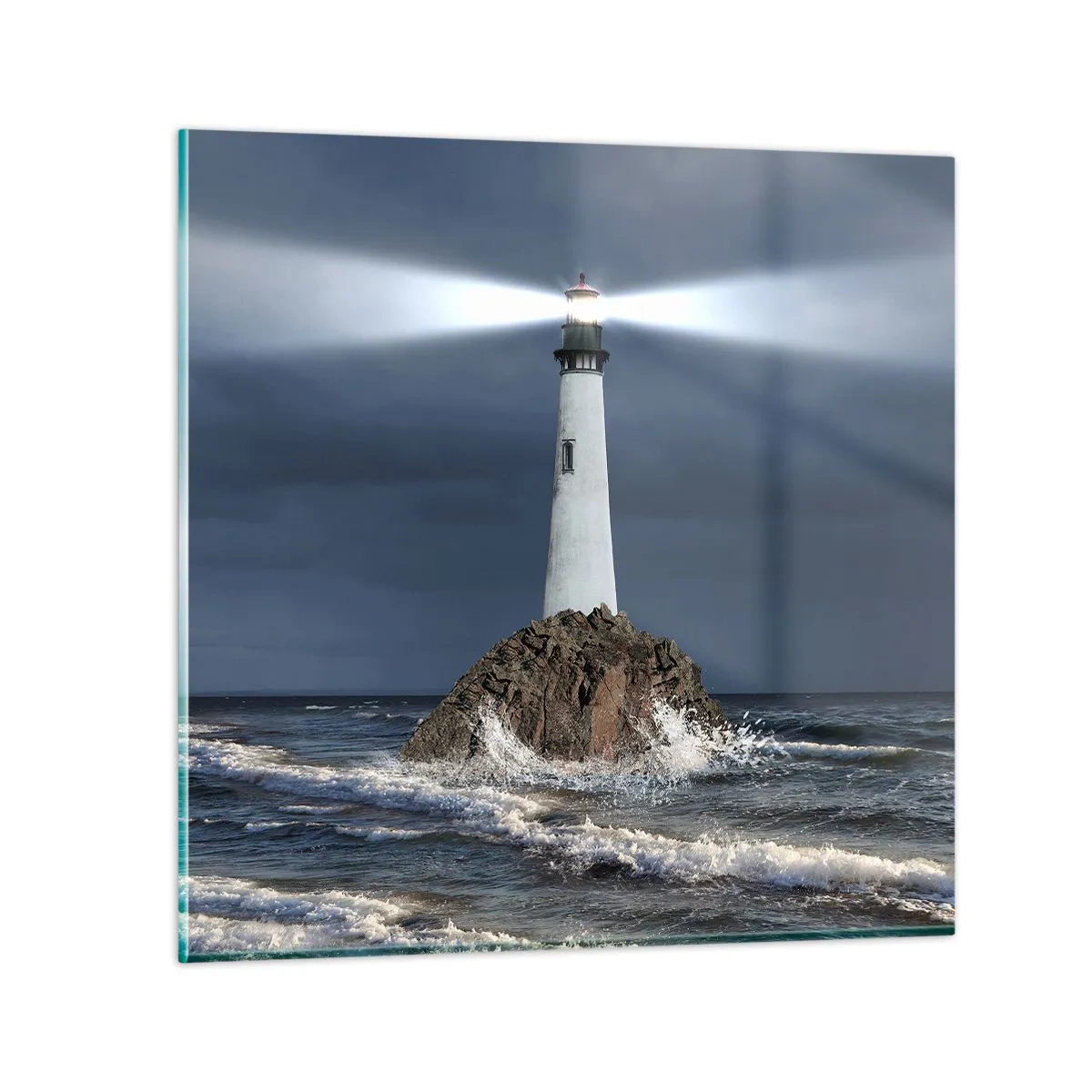 Quadro su vetro - Qui...qui... qui! - 70x70 cm