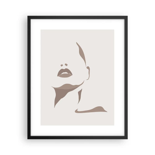 Poster in cornice nera - Fatta di luce e ombra - 40x50 cm