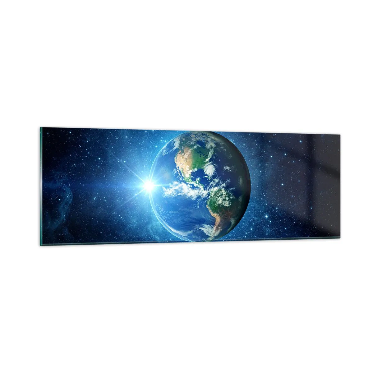 Quadro su vetro - Siamo in cielo - 90x30 cm