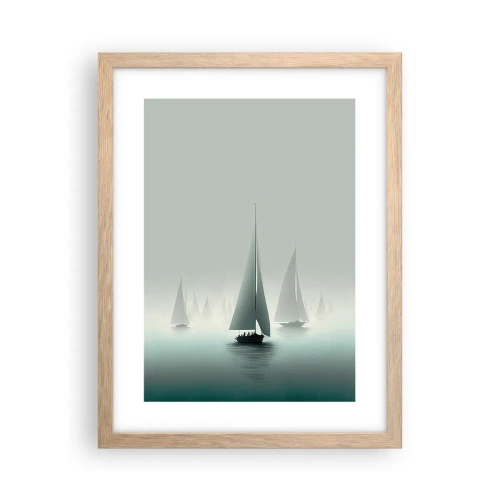 Poster in cornice rovere chiaro - Fatte di nebbia - 30x40 cm