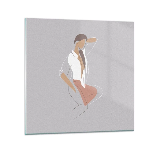 Quadro su vetro - Profilo di bellezza - 40x40 cm